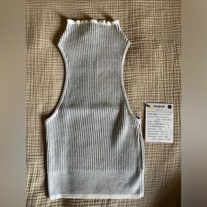 Naadam Halter Ribbed Sweater Tank Top- Small